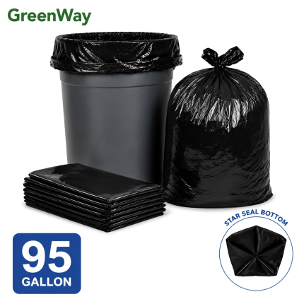 95 gallon heavy duty industrial trash bags factory direct