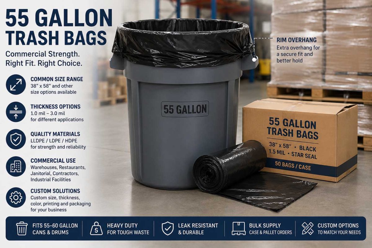55 Gallon Trash Bags